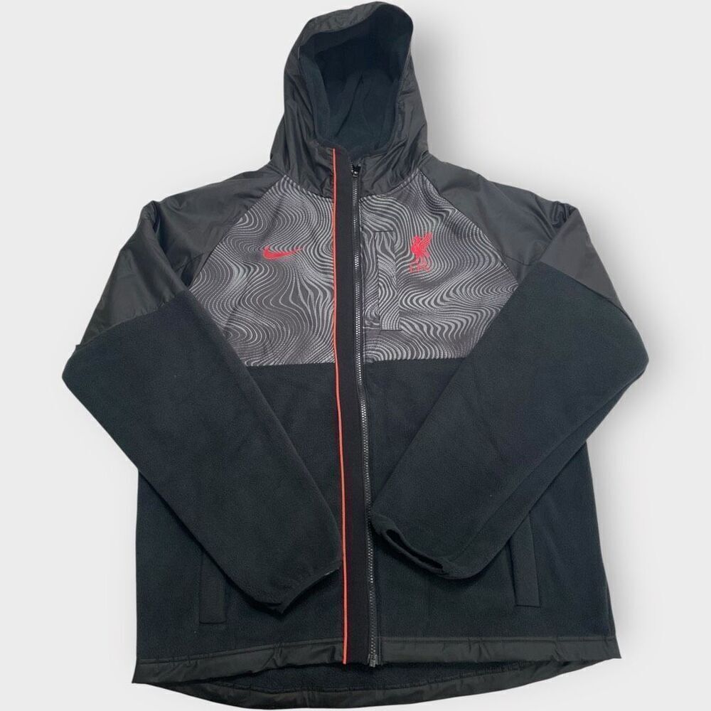 Nike Liverpool FC Winterized Full Zip Fleece Lined Jacket Mens size L DN3112-010